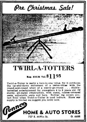Wisconsin State Journal toy ads: 1940s